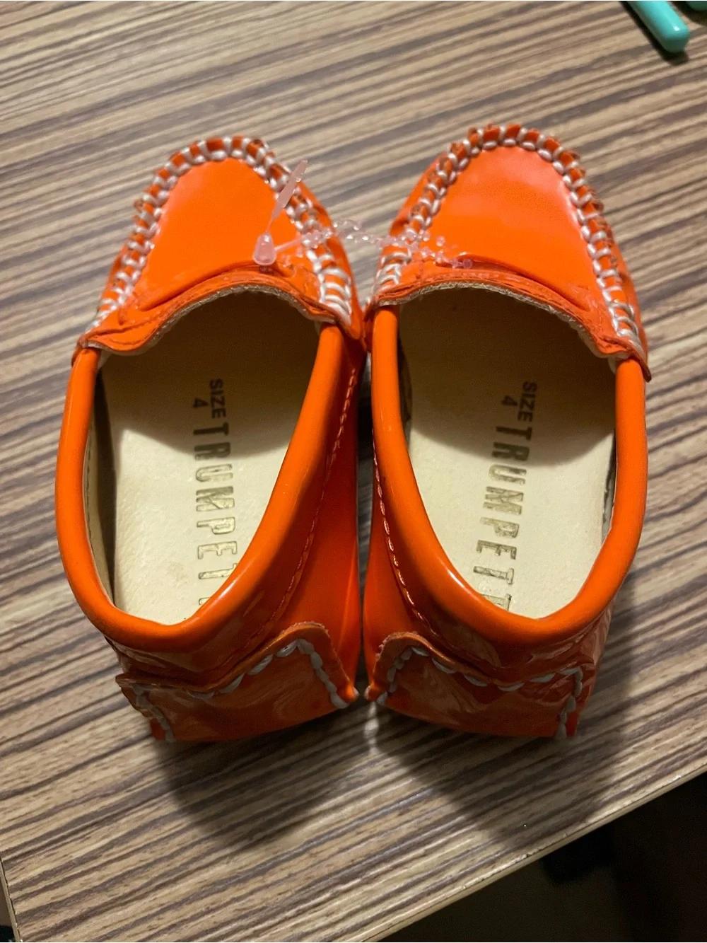 Trumpette Bright Orange Baby/Toddler Loafers